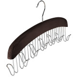 SUNTRADE Wooden Belt Hanger,12 Tie Belt Scarf Holder Closet Organizer Rack Hanger Hook