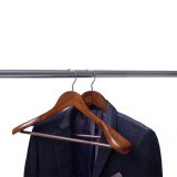 SUNTRADE Wide Shoulder Wooden Suit/Coat Hangers,Wood Coat Dress, Jacket, Heavy Clothes ,Pant Hangers