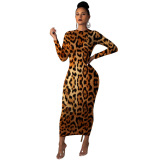 Leopard Printed Popular Women Long Dress
