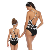Wholesale New Arriving Floral Print Parent-child One-piece Swimsuit S-XL