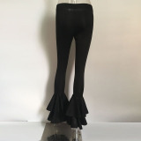 Ruffle Women Fashion Beauty Leggings Pant