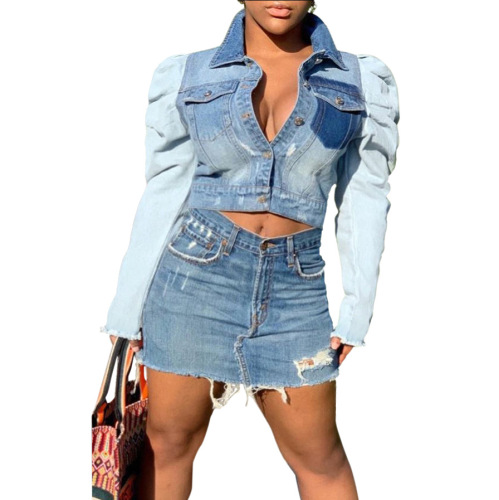 Women Fashion Jean Tops(only Top)