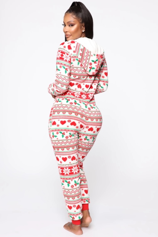 Christmas Sweater Party - Fair Isle Blue Adult Jumpsuit