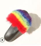 Colorful Kid Fur Shoes