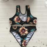 Plus Size Sunflower Swimwear