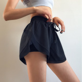 New Fake Two Piece Comfortable GYM Yoga Sport Shorts