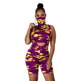 New Dress Suspenders Sexy Camouflage Suit(included mask)