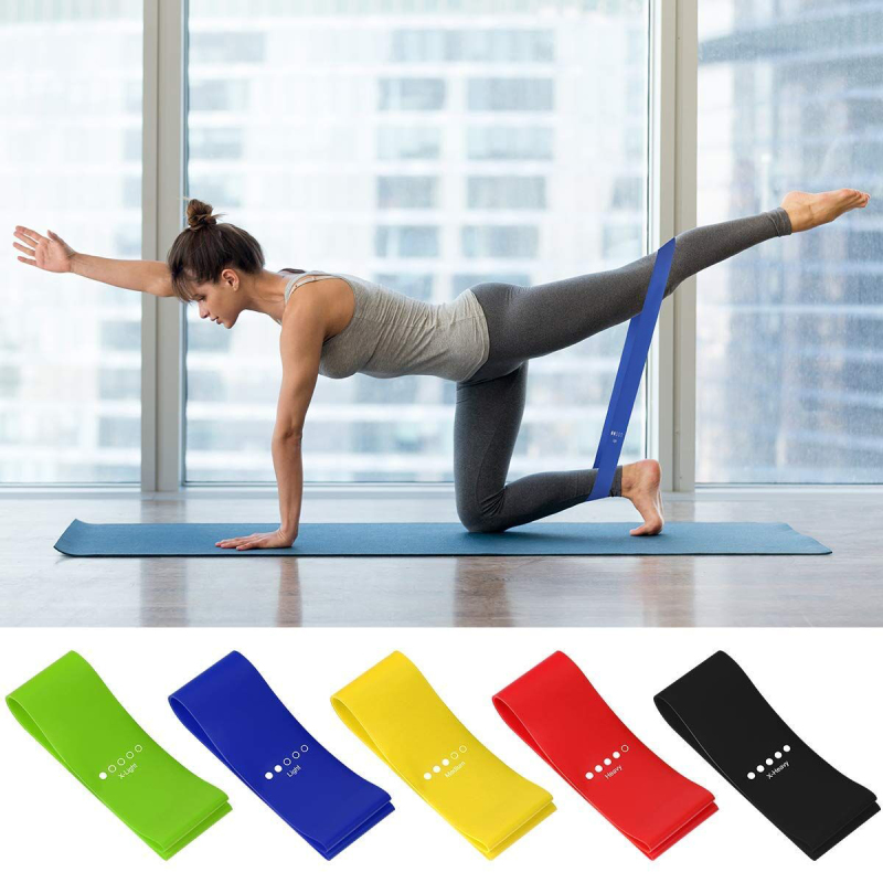 Natural Latex High Elastic Yoga Tension Belt (Five In One)
