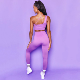 New One-shoulder Fitness Yoga Two-piece Set