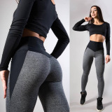 Color Block Fitness Gym Leggings Seamless Yoga Pants