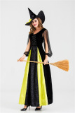 New Halloween Witch Costume Witches Green Black Bead Love Costume