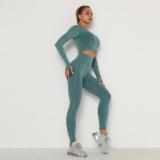 Yoga Clothing Set Sports Suit Women Workout Sports Outfit Fitness Set Wear High Waist Gym Seamless Workout Clothes For Women