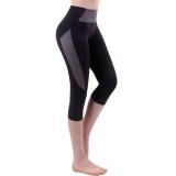 New Yoga Pants Women High Waist Hips Seven Points Tights High-bounce Dry Fitness Pants Running Bottom Sweatpants Summer