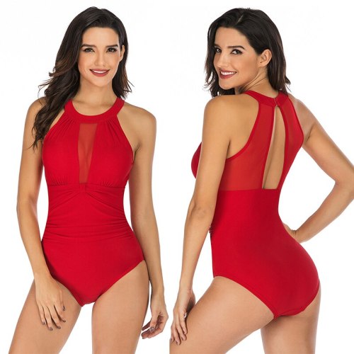 Sexy Bodysuit Women Backless Tops Women Bodycon O-Neck Triangle Swimsuit Casual Jumpsuit Sleeveless One Shoulder Femme New