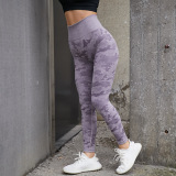 Camouflage High Waisted Yoga Pants Gym Camo Seamless Leggings Elastic Exercise Tights Girl Women Pants For Fitness Running Sport