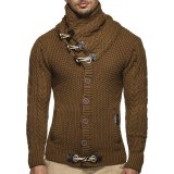 New Sweater Men's Men's Autumn And Winter Knitted Large Size Sweater