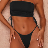 New Bikini Wholesale Swimsuit Nylon Multicolor Optional Tube Top Ladies Split Swimwear