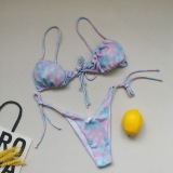 21 Colors New Swimsuit Bikini Optional Folds Gathered Drawstring Sexy Bikini Wholesale Swimwear