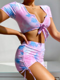 Short Sleeve Women Hot Sale New Swimwear Bathing suit S-L