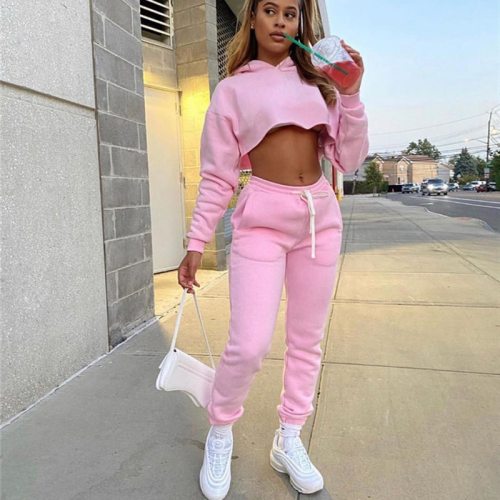 Autumn Winter Tracksuit Sweatshirts Tops and Pants Two Piece Suit Women Trousers Casual Sportwear Matching Set
