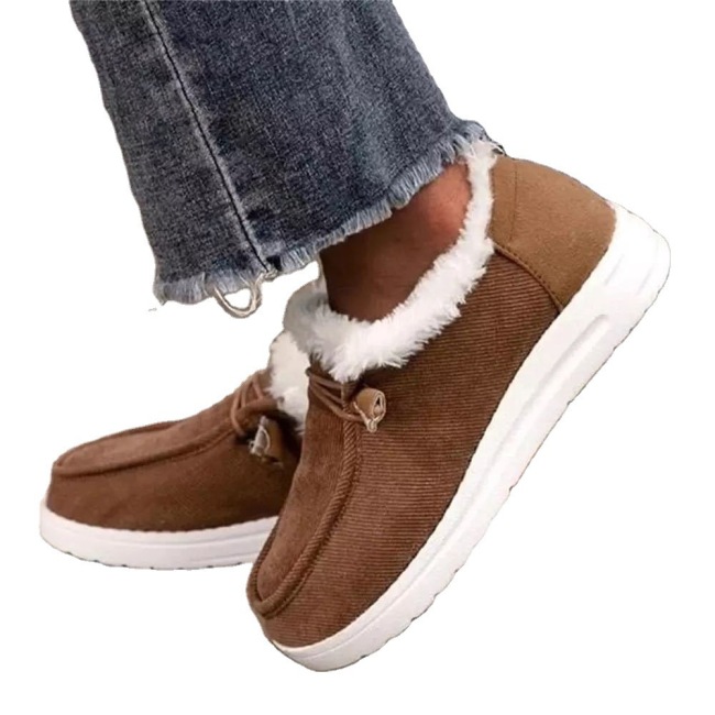 Hot Sale Women Winter Warm Cotton Shoes Black Coffee Gray Apricot Light Blue 35-43