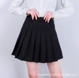 New Pleated Skirt Short Skirt Anti-glare High Waist College Style A-line Skirt