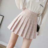 Pleated Skirt Short Skirt Female New Summer Anti-glare College Wind High Cashew Green A-line Skirt