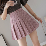 Half-length Skirt Female Summer Autumn Plus Size A-line Group Embroidery Student Skirt High Waist Pleated Skirt Female Short Skirt