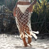 Summer Beach Crochet Tassels Cover Up Skirts