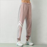 Loose Running Fitness Pants for Women Splicing Color Elastic Band Quick Dry Yoga Pants Female Streetwear Pantalon Female
