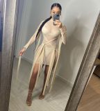 Woman Long Sleeve Mesh Sexy See Through High Elasticity Clubwear Mini Dress White Apricot Blue Light Green S-2XL