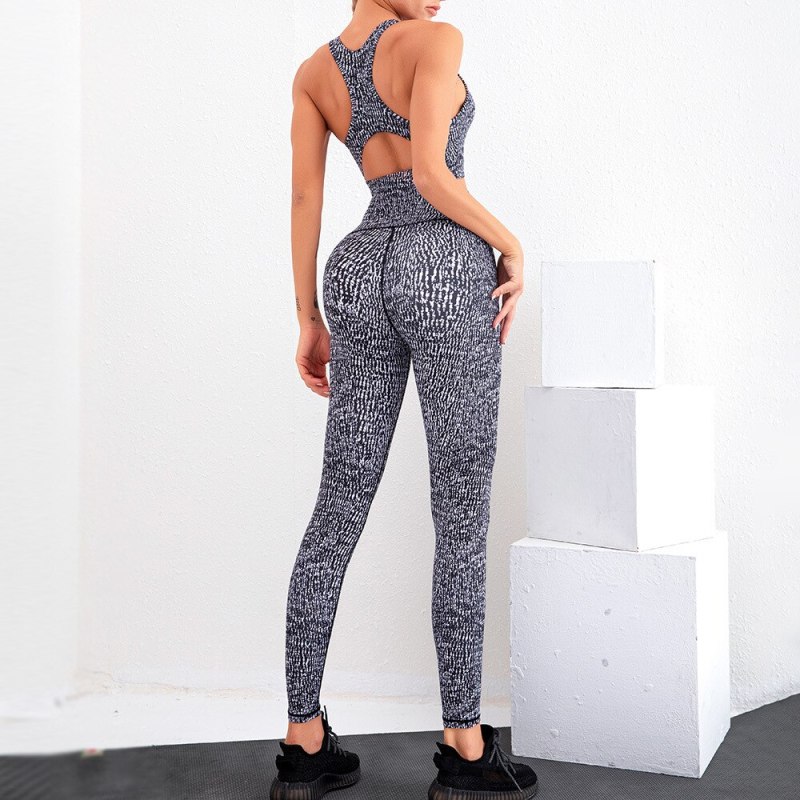 Seamless Yoga Set Fitness Clothing Sportswear High Waist Women Gym Leggings Tights Padded Push-up Sports Bra Sports Sets