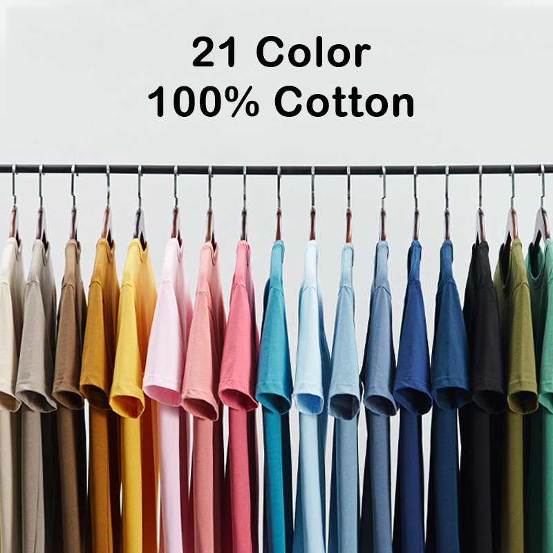 21 Color Summer 100%Cotton Solid T Shirts Women O Neck Short Sleeve All Match Tee Tops New Plus Size