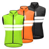 High Visibility Cycling Vest Reflective MTB Sleeveless Windproof Windbreaker Bike Bicycle Jersey Safety Vest Wind Coat