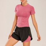 Sport Tshirt Dry Fit Women Colorvalue Yoga Shirt Tank Top Workout Crop Tops Gym Running Seamless Activewear Shirts Sportshirt