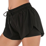 Summer Running Training Outdoor Shorts Ms. Fake Two Sports Yoga Fitness Pants