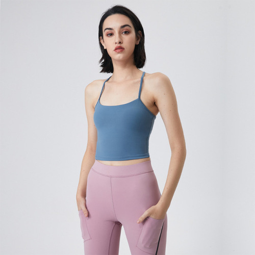 Yoga Summer New Women's Crop Top 9-Colors Sexy Sling Leisure Fitness Travel Exercise Yoga Vest