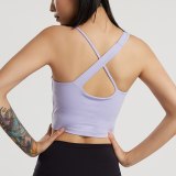 Sexy Strappy Cross Back Tops For Women Fitness Push Up Bra Bh Top Gym Woman's Underwear Workout Tank Top Female Vest With Pad