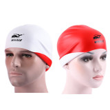 Adult Double-sided Printing Silicone Swimming Cap