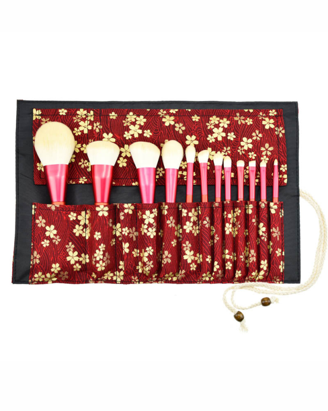 12pcs Solid Color Makeup Brushes Set Cosmetic Tools