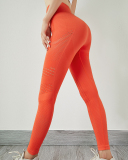 Hollow Legs High Waist Peach Hips Tight-Fitting Stretch Yoga Pants S-L