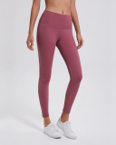New Nude Women's High Waist Hips Running Tight Elastic Feet Fitness Yoga Pants Solid Color 2-12