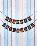 Halloween Streamer Banner HAPPY HALLOWEEN Decoration Flag Filming Props