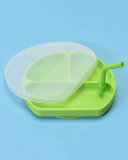 Silicone Baby Learn to Eat Training Dinner Plate Baby Child Suction Cup Integrated Tableware Food Supplement Bowl Spoon Set