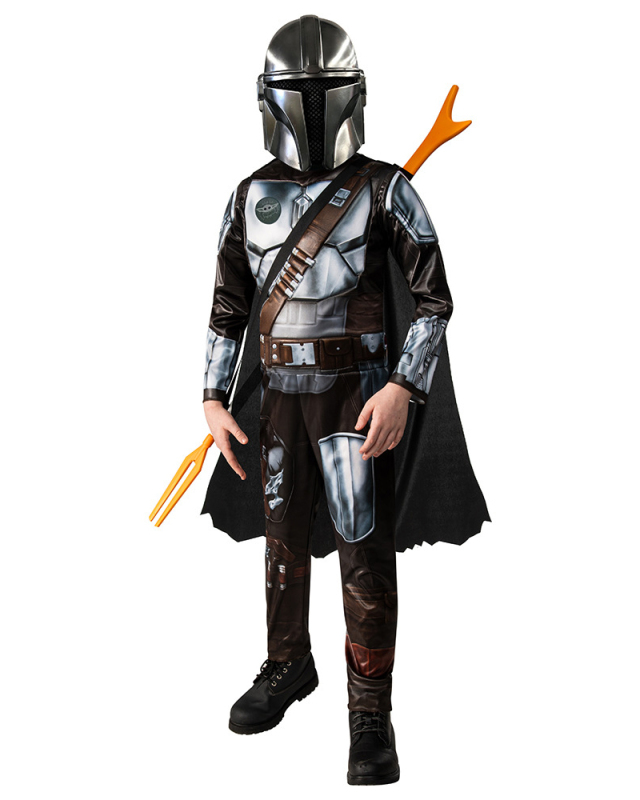 Galaxy Bounty Hunter Mandalorian Children's Acting Costume Halloween Festival Party Performance Dress Up Halloween Costume