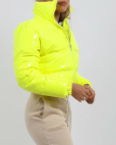 Multiple Colors Available Women's Loose Bright Face Cotton-Padded Jacket Winter Short Coat S-2XL