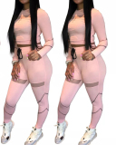 Sporty Girl Slim Two Pieces Outfit
