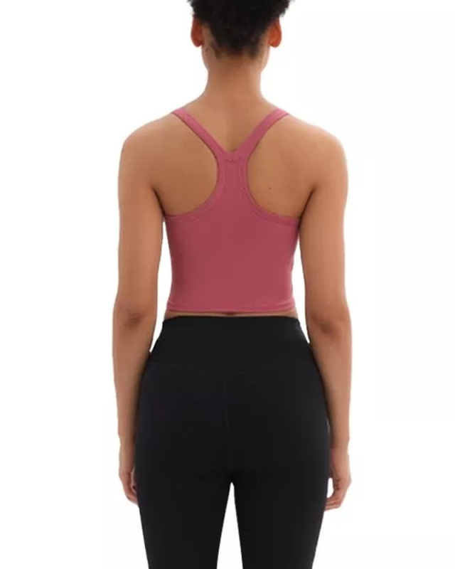 Built In Bra Buttery-Soft Yoga Workout Gym Crop Tops Women Naked-feel Fitness Sport Athletic Crop Vest Bras