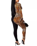 New Women Leopard Printed Jumpsuit