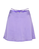 Summer Hot Sale Women Solid Color Satin Zipper Strappy Skirts Purple Black Pink Green Beige Blue S-XL
